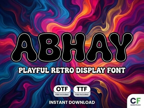 Abhay: The Retro Display Font That Elevates Digital Brand Identity