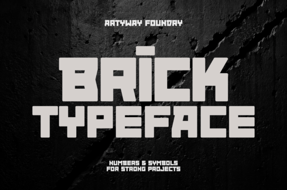 Brick Typeface: The Bold Foundation for Handmade Branding