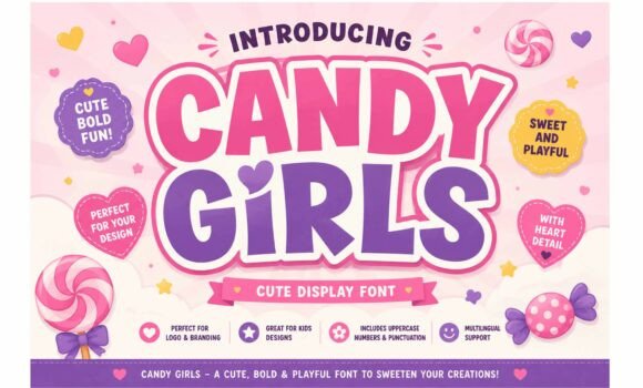 Candy Girls: The Sweetest Display Font for Scroll-Stopping Marketing
