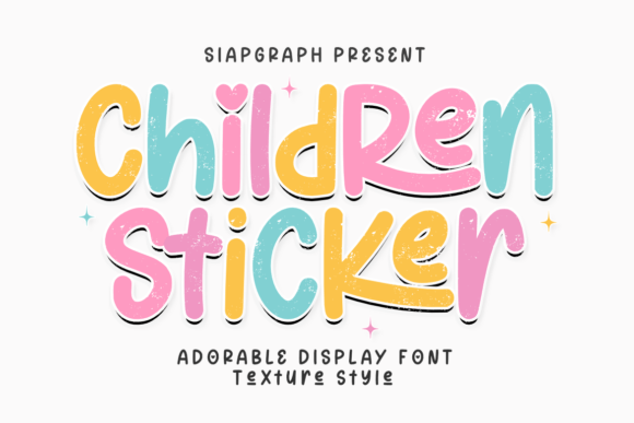 Children Sticker Texture: The Creative Font for Vibrant Campaigns