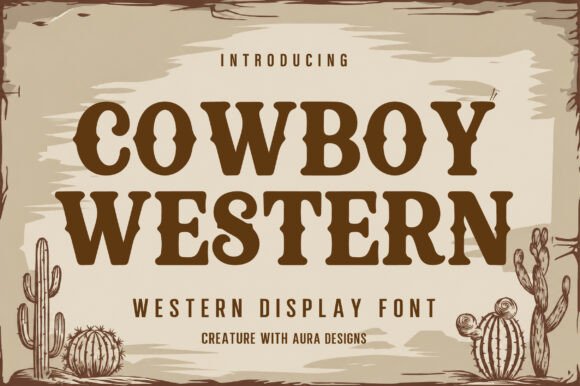 Cowboy Western: A Bold Display Typeface for Web and Branding