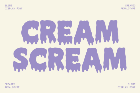 Cream Scream: The Brave Display Typeface for Bold Brand Identity