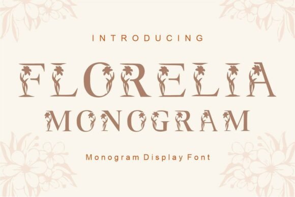 Florelia Monogram: A Graceful Display Typeface for Web Design
