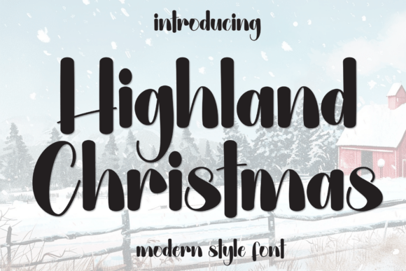 Highland Christmas: A Creative Display Font for Holiday Branding