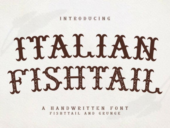 Italian Fishtail: The Perfect Display Font for Handmade Brands