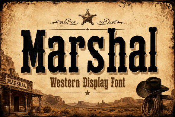 Marshal: A Premium Display Typeface for Editorial Design