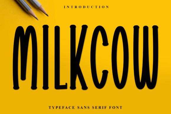 Milkcow: The Festive Display Font for Editorial Joy
