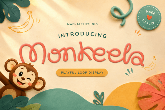 Monkeela: The Playful Display Typeface for Bold Branding
