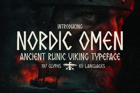 Nordic Omen: The Bold Typeface for Scroll-Stopping Campaigns
