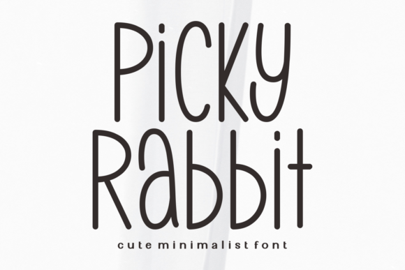 Picky Rabbit: A Vibrant Display Typeface for Modern Web Design