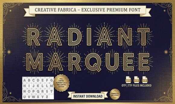 Radiant Marquee: The Premium Font That Elevates Campaign Headlines