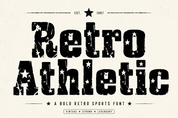 Retro Athletic: A Bold Display Font for Modern Editorial Design