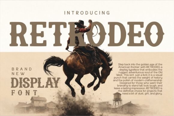 Retrodeo: A Bold Western Typeface for Digital Branding