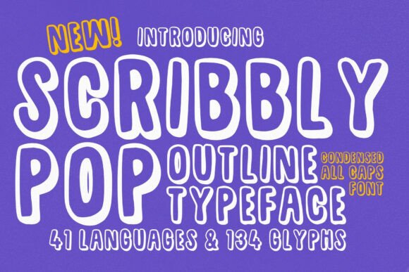 Scribbly Pop: The Cheerful Typeface for Modern Editorial Design