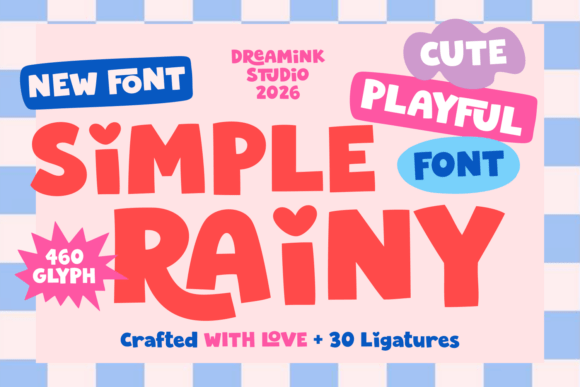 Simple Rainy: The Whimsical Display Font for Joyful Web Experiences