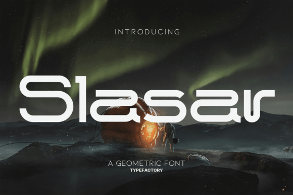 Slasar: A Modern Geometric Display Font for Futuristic Branding