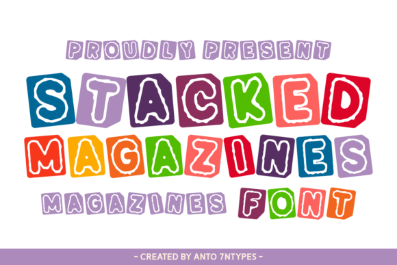 Stacked Magazines: The Retro Display Typeface for Bold Branding