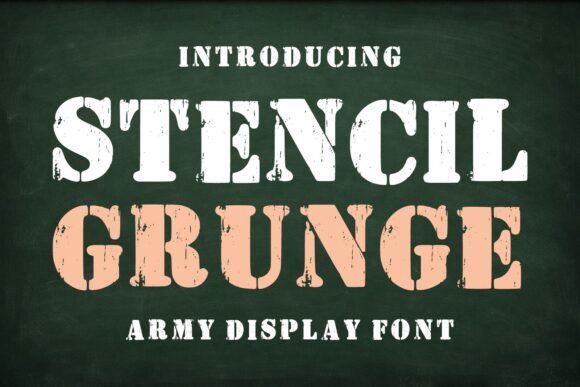 Stencil Grunge: The Bold Typeface for Scroll-Stopping Campaigns