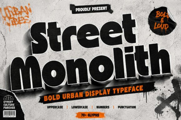 Street Monolith: The Bold Display Typeface for Modern Web Design
