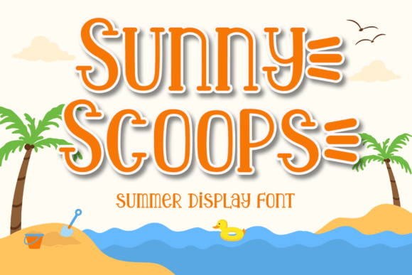 Sunny Scoops: The Perfect Display Font for Bright Web Experiences