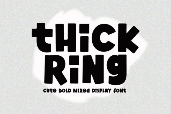 Thick Ring: The Bold Display Font for Handmade Product Creators