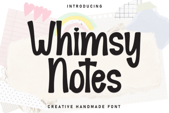 Whimsy Notes: The Handwritten Display Typeface That Elevates Small Business Branding